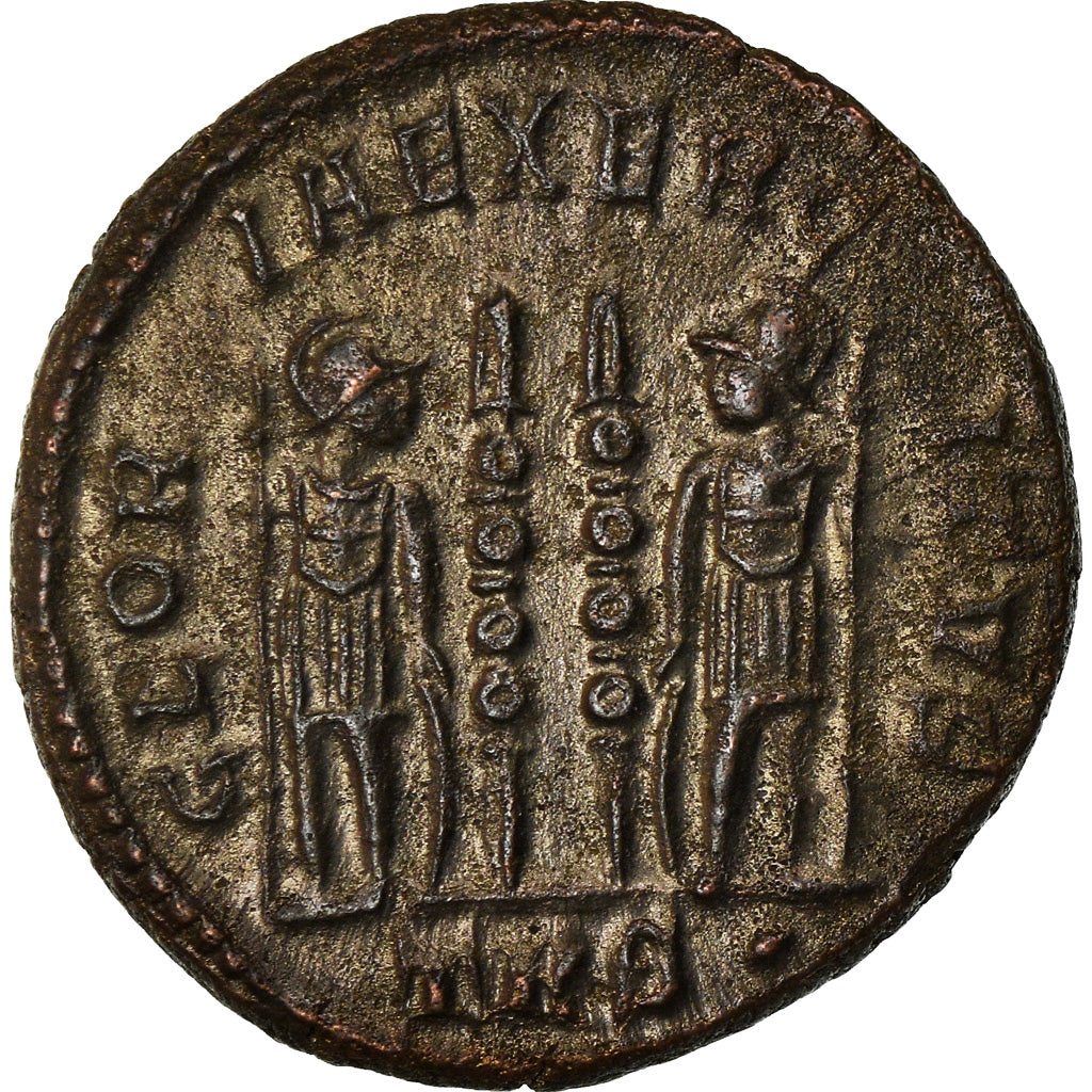Moneda, Constantine II, Nummus, Trier, MBC, Cobre
