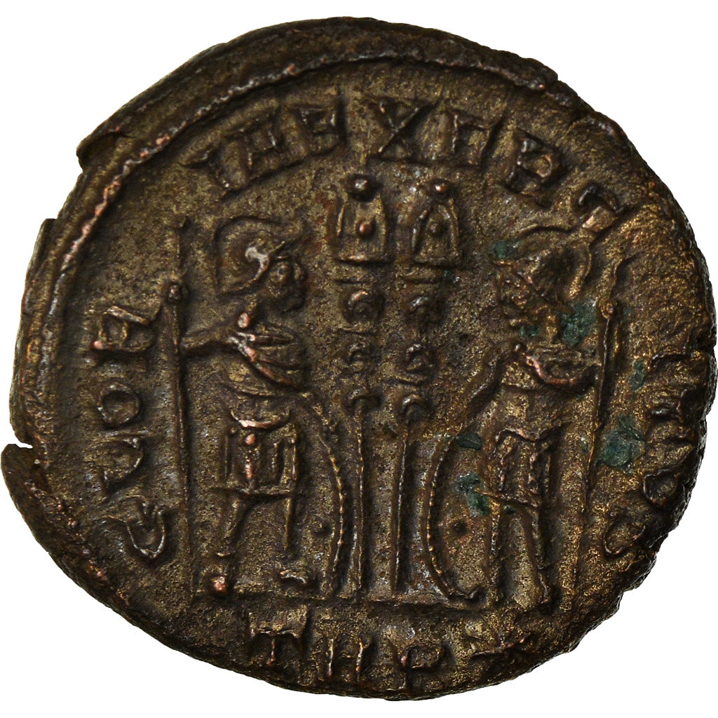 Coin, Constantine II, Nummus, Trier, AU(50-53), Copper