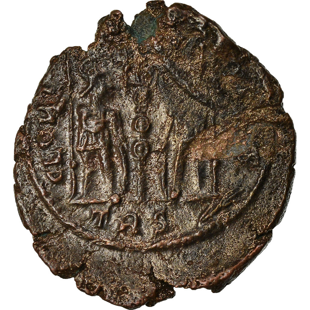 Münze, Constance II, Nummus, Trier, Double-strike, SS, Kupfer