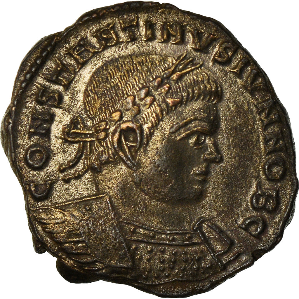 Coin, Constantine II, Nummus, Lyon, AU(50-53), Copper