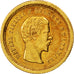 GUATEMALA, 4 Reales, Cuatro, 1860, KM #135, AU(50-53), Gold, 0.83