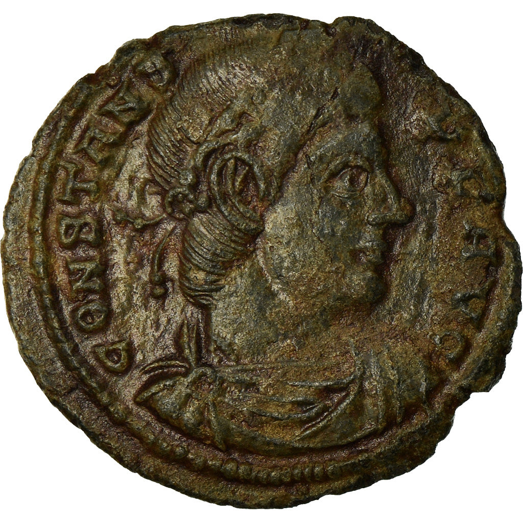 Moneta, Constans, Nummus, Trier, EF(40-45), Miedź