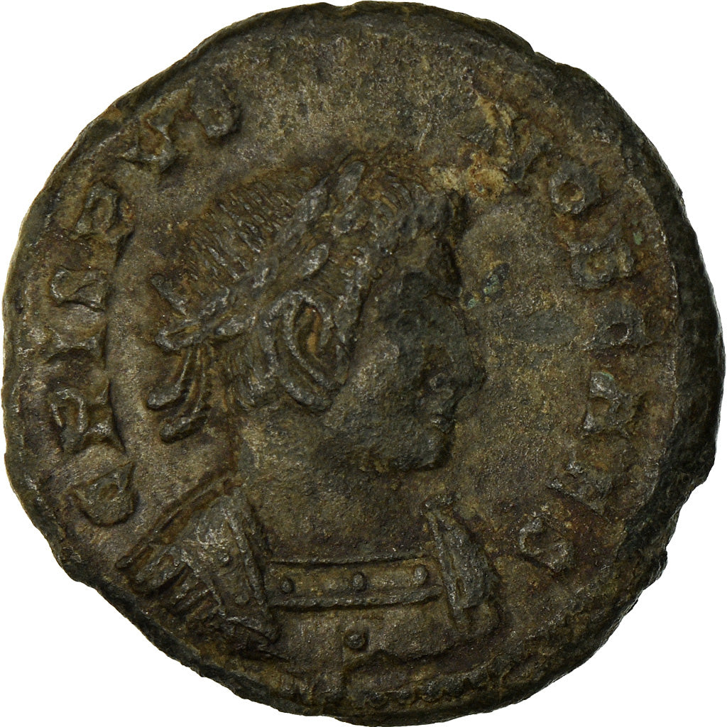 Coin, Crispus, Nummus, Lyon, VF(30-35), Copper