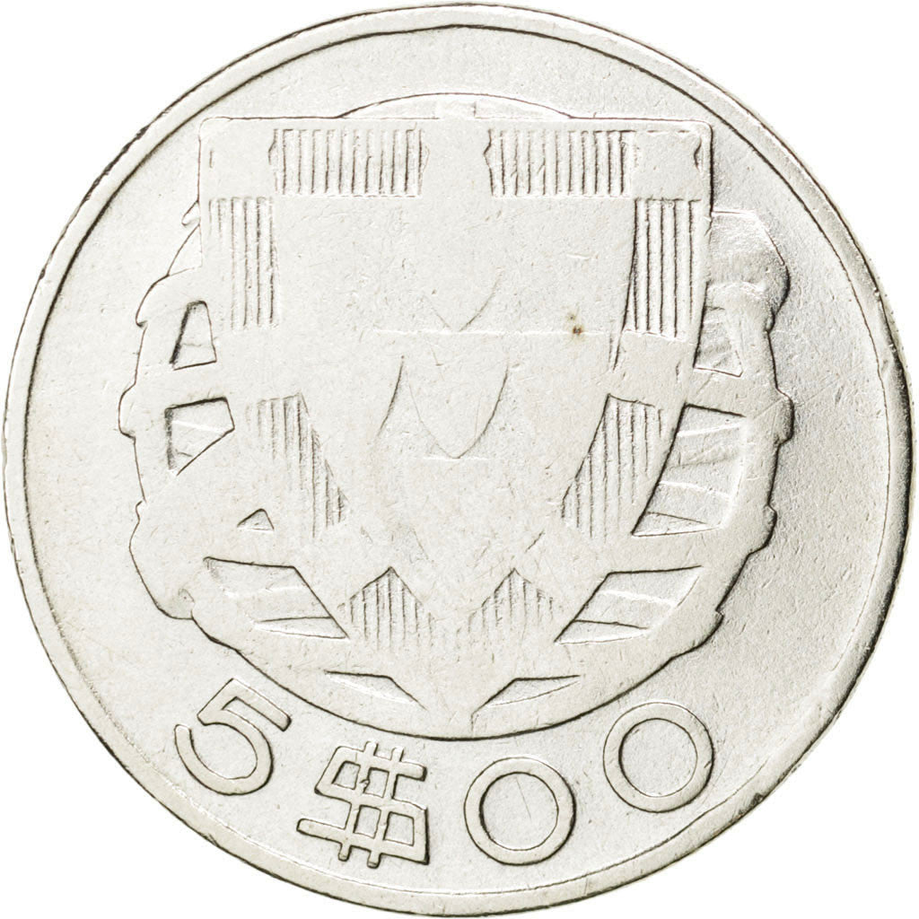 Coin, Portugal, 5 Escudos, 1942, VF(30-35), Silver, KM:581