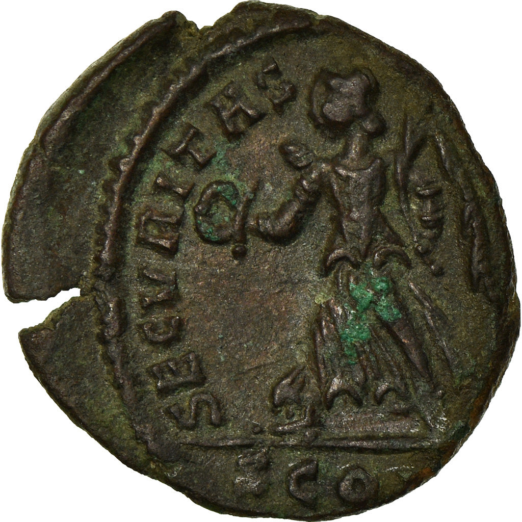 Monnaie, Valens, Nummus, 371-376, Arles, TTB+, Cuivre