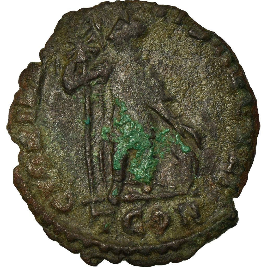 Moneta, Gratian, Nummus, 370-375, Arles, VF(30-35), Miedź