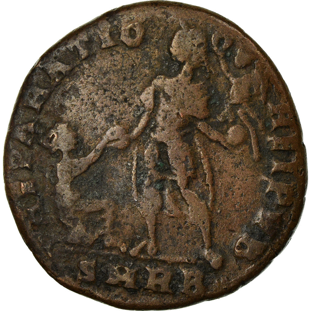Moneta, Gratian, Maiorina, 378-383, Roma, MB+, Rame