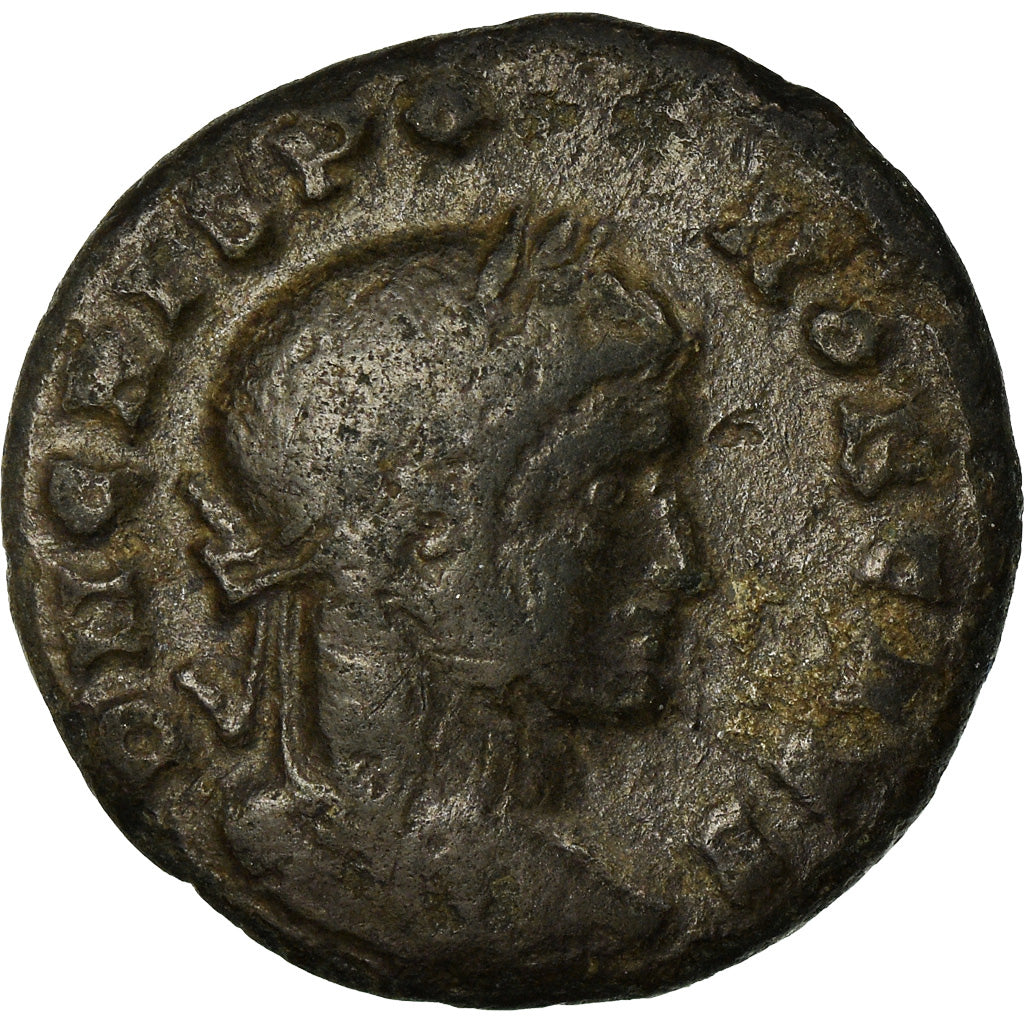 Munten, Crispus, Nummus, Lyon, FR+, Koper