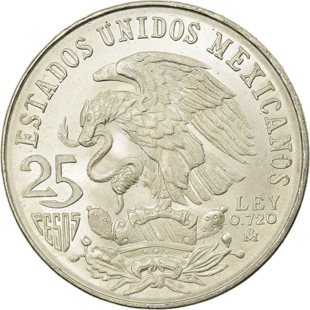 Monnaie, Mexique, 25 Pesos, 1968, Mexico City, SUP, Argent, KM:479.1