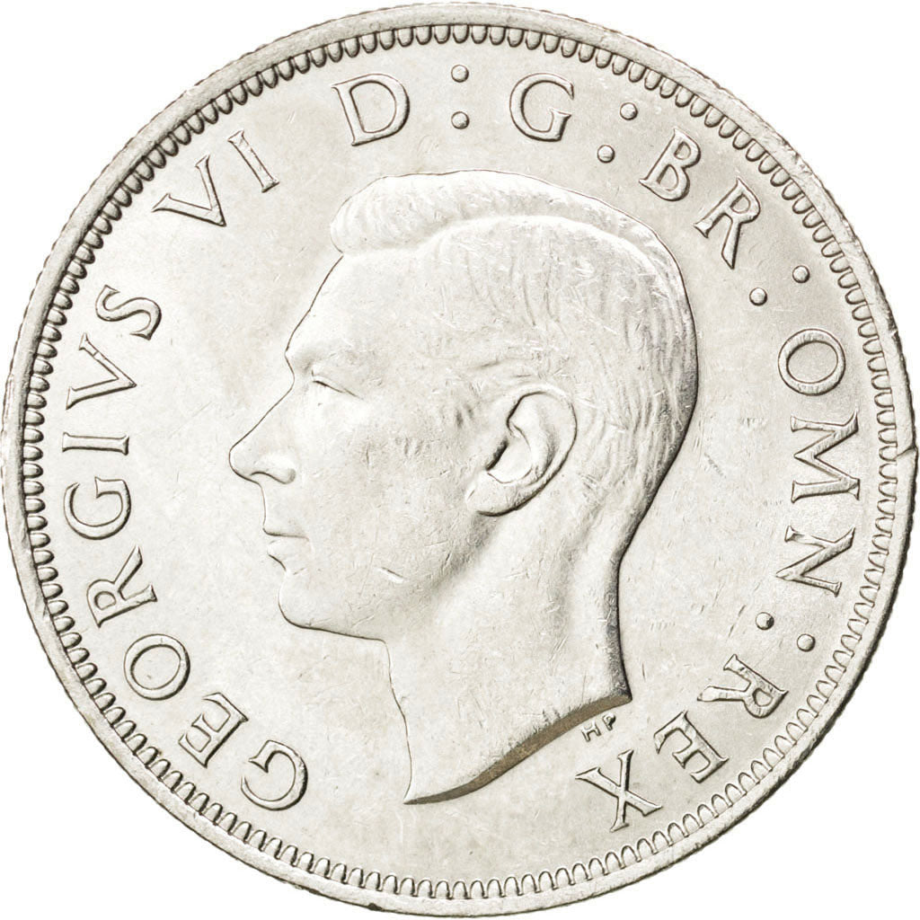 Great Britain, 1/2 Crown, 1946, KM #856, MS(60-62), Silver, 32.3, 14.09