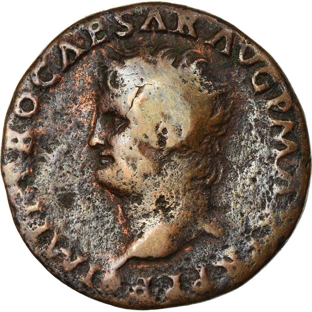 Coin, Nero, As, 65, Lyon, F(12-15), Bronze