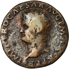 Coin, Nero, As, 65, Lyon, F(12-15), Bronze
