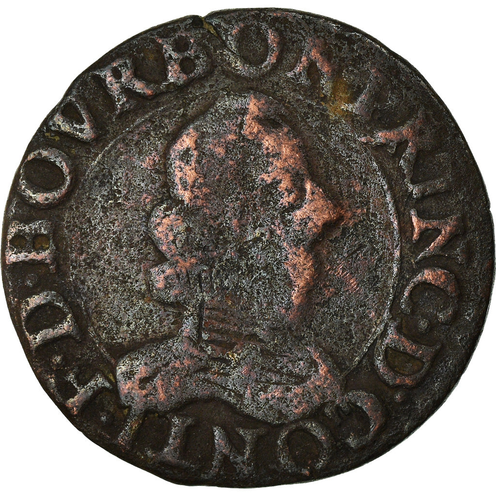 Moneta, Francja, François de Bourbon, Double Tournois, Undated