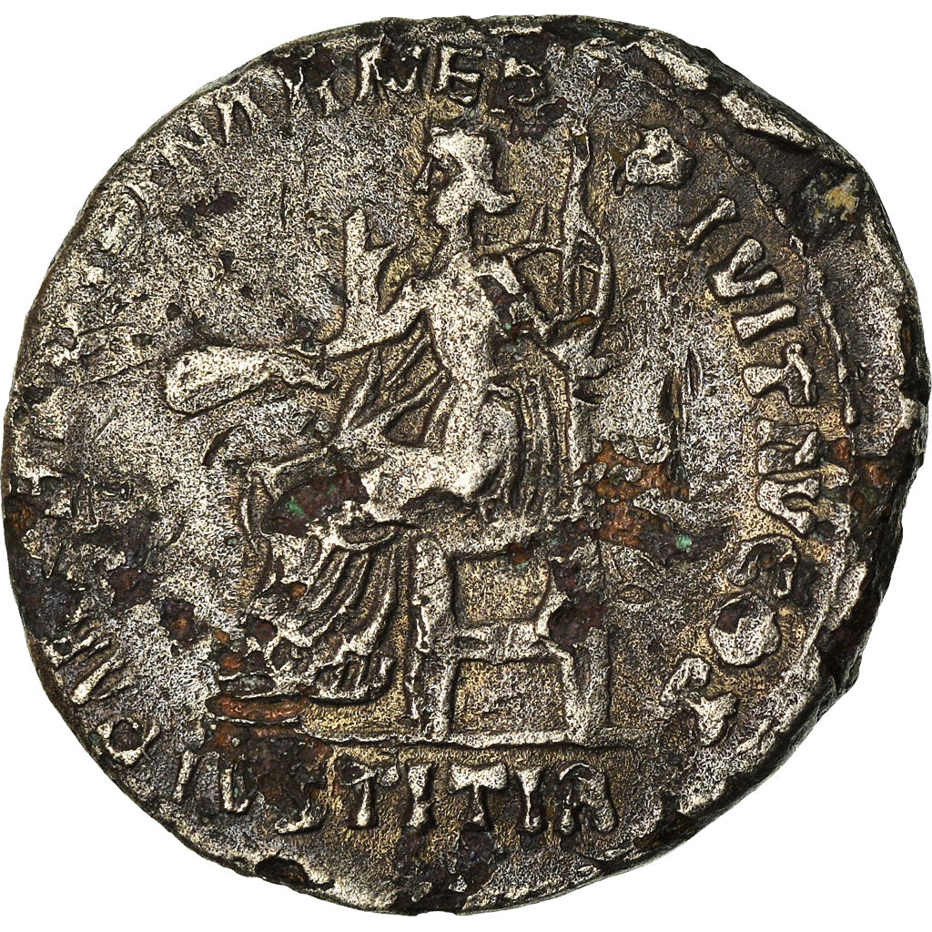 Coin, Hadrian, Denarius, 117, Roma, Fourrée, EF(40-45), Silver