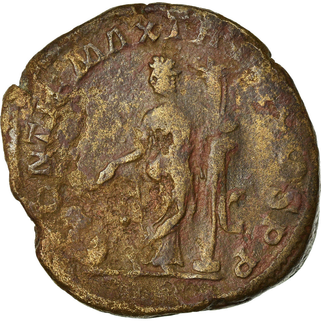 Moneta, Severus Alexander, Sesterzio, 223, Roma, MB, Bronzo