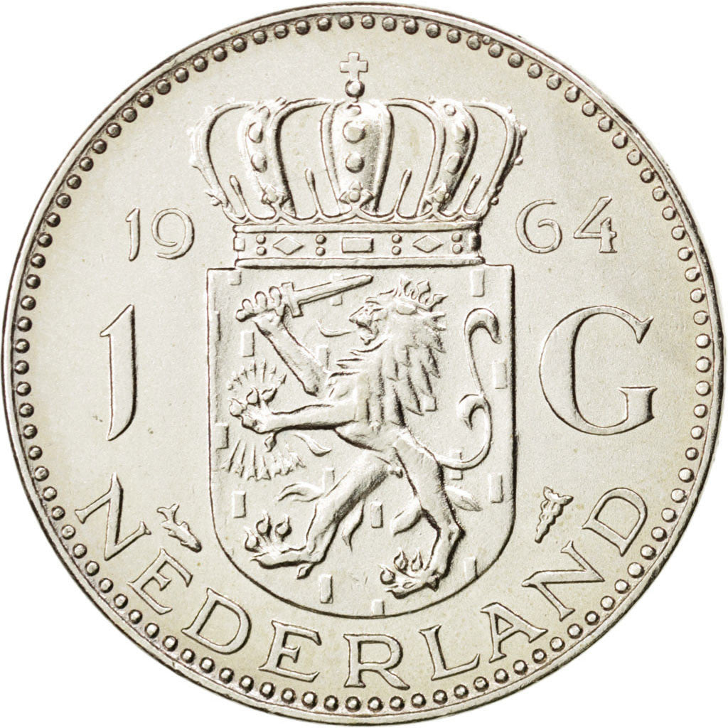 Monnaie, Pays-Bas, Juliana, Gulden, 1964, TTB+, Argent, KM:184