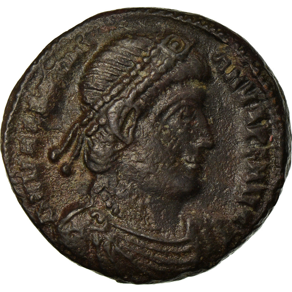 Monnaie, Valentinien I, Half Maiorina, 364-365, Thessalonique, TTB, Cuivre