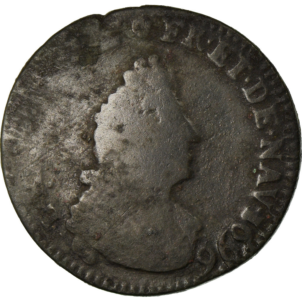 Moeda, França, Louis XIV, Liard de France au buste âgé, troisième type