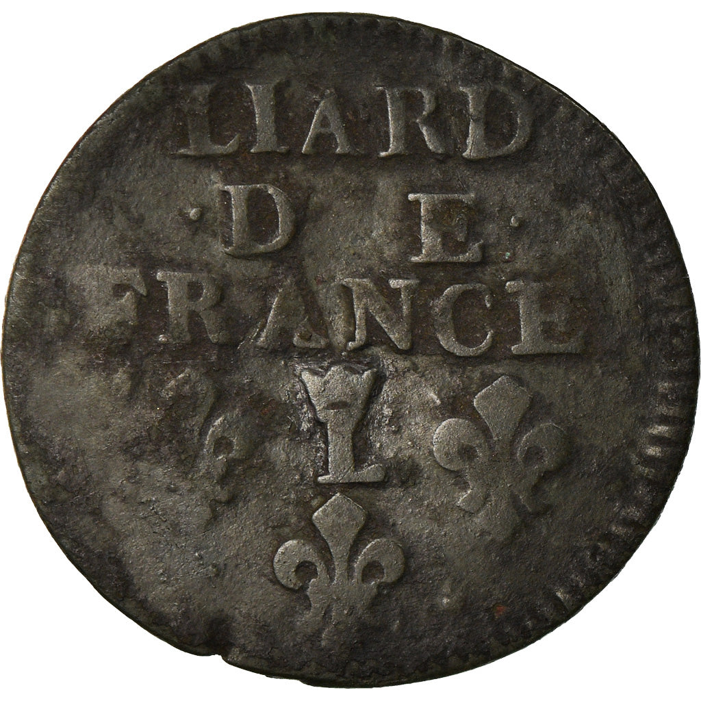 Moeda, França, Louis XIV, Liard de France au buste âgé, troisième type