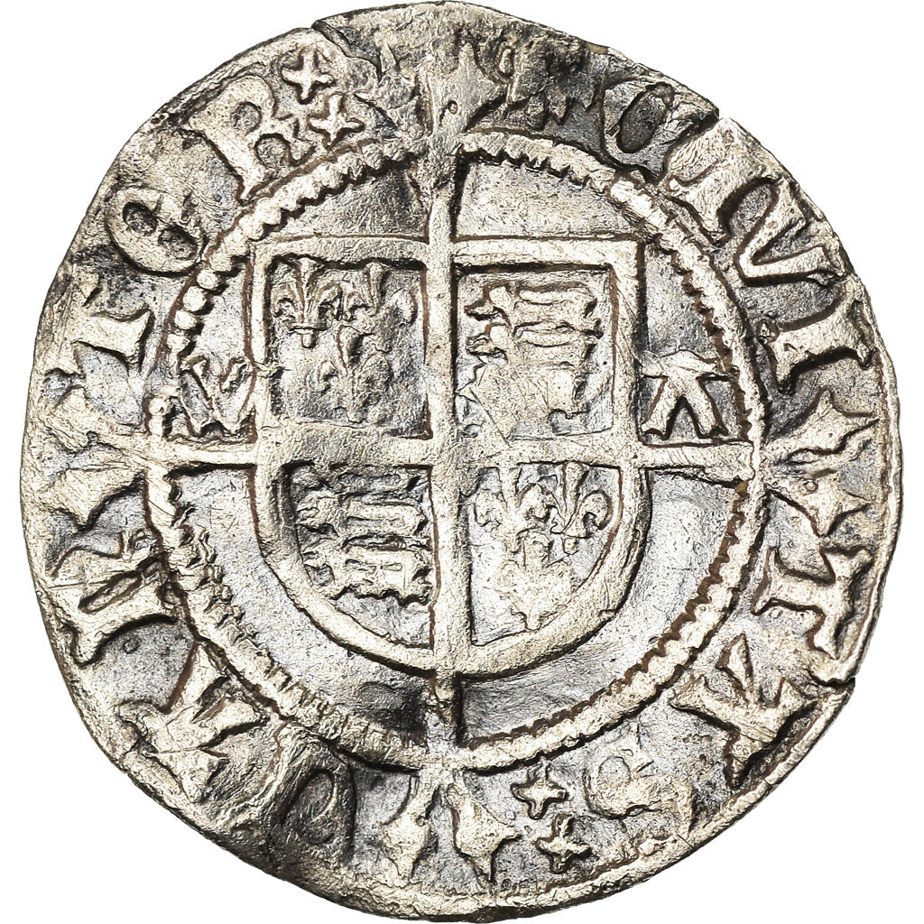 Coin, Great Britain, Henry VIII, Half Groat, Canterbury, VF(30-35), Silver