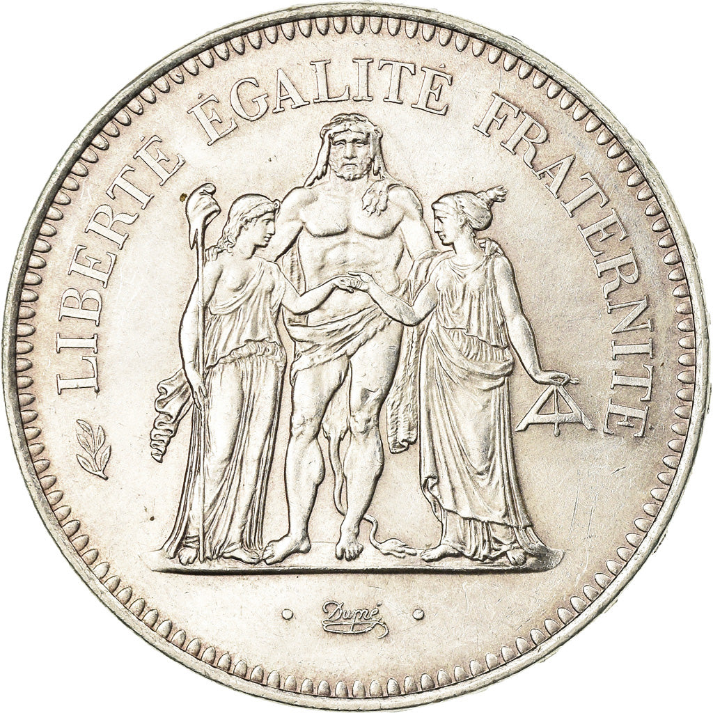 Moneta, Francia, Hercule, 50 Francs, 1974, Paris, SPL, Argento, KM:941.1