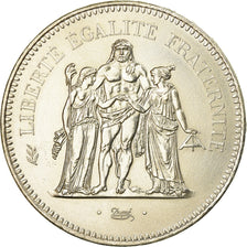 Coin, France, Hercule, 50 Francs, 1975, Paris, AU(55-58), Silver, KM:941.1