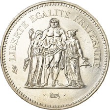 Coin, France, Hercule, 50 Francs, 1977, Paris, MS(60-62), Silver, KM:941.1