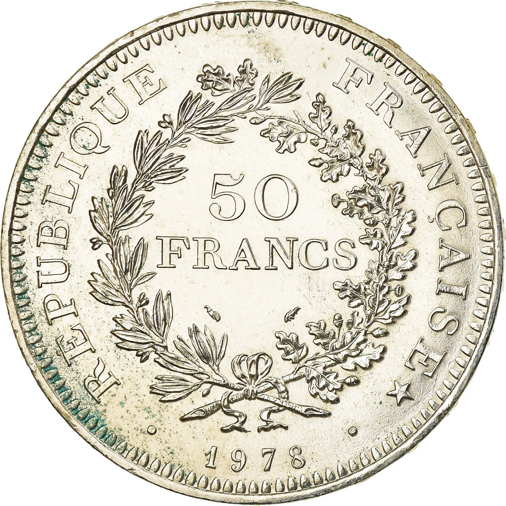 Monnaie, France, Hercule, 50 Francs, 1978, Paris, SUP, Argent, Gadoury:882