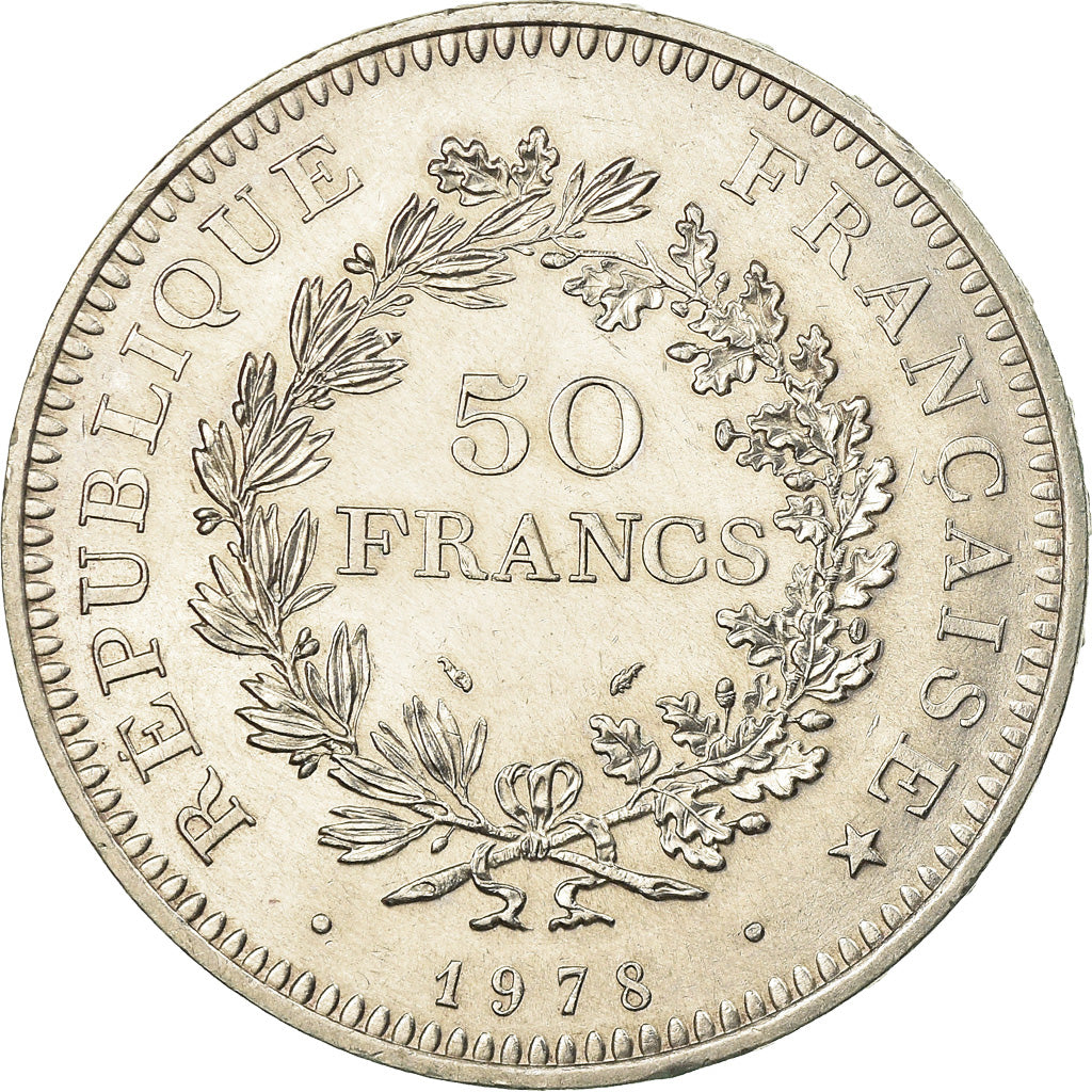 Monnaie, France, Hercule, 50 Francs, 1978, Paris, SUP, Argent, Gadoury:882