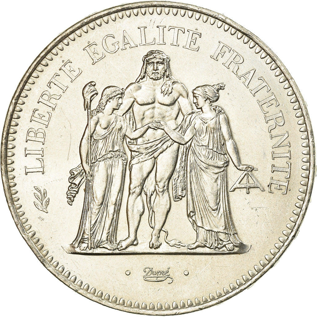 Coin, France, Hercule, 50 Francs, 1979, Paris, AU(55-58), Silver, KM:941.1