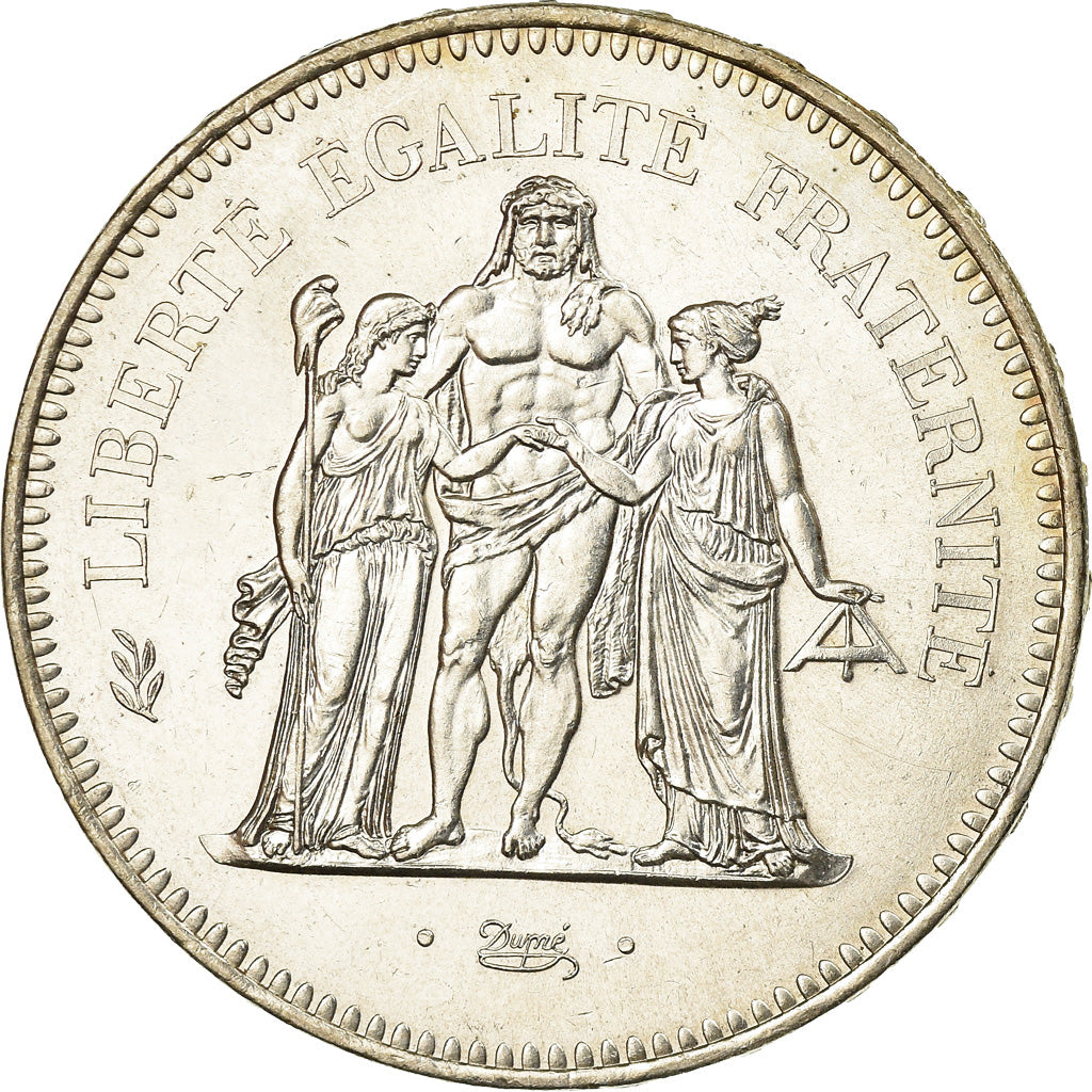 Coin, France, Hercule, 50 Francs, 1979, Paris, AU(55-58), Silver, KM:941.1