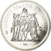 Coin, France, Hercule, 50 Francs, 1976, Paris, MS(65-70), Silver, KM:941.1