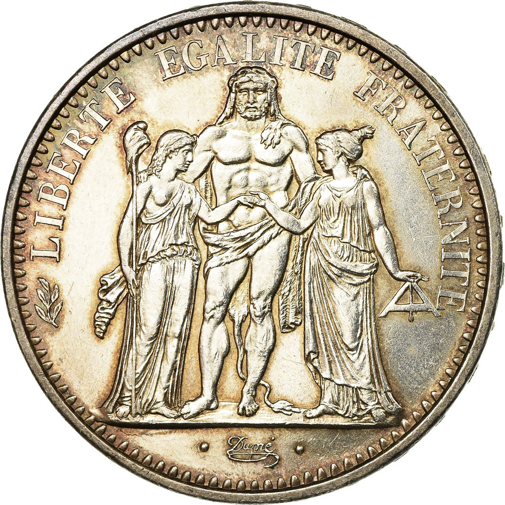 Münze, Frankreich, Hercule, 10 Francs, 1965, Paris, VZ, Silber, KM:932