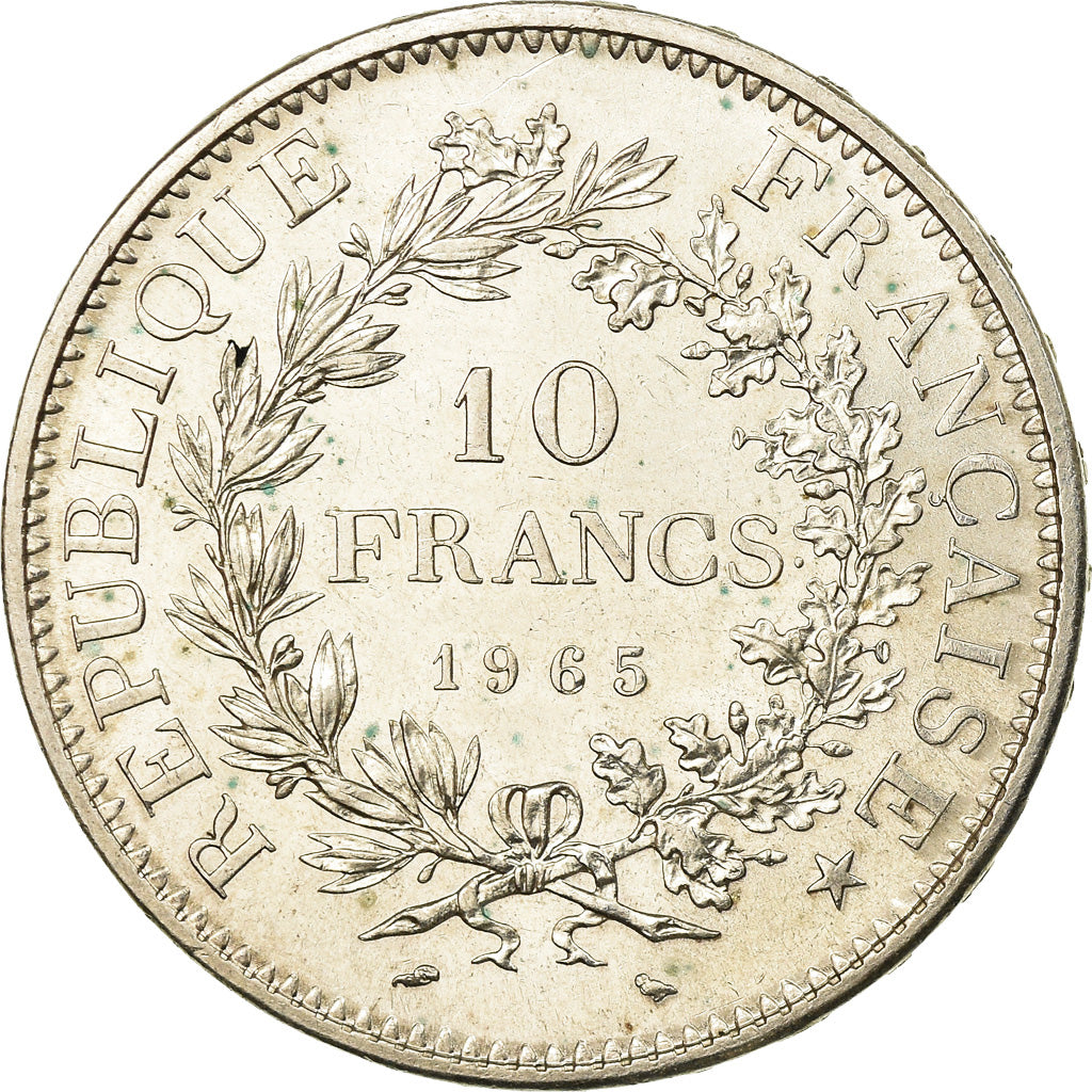 Coin, France, Hercule, 10 Francs, 1965, Paris, AU(55-58), Silver, KM:932
