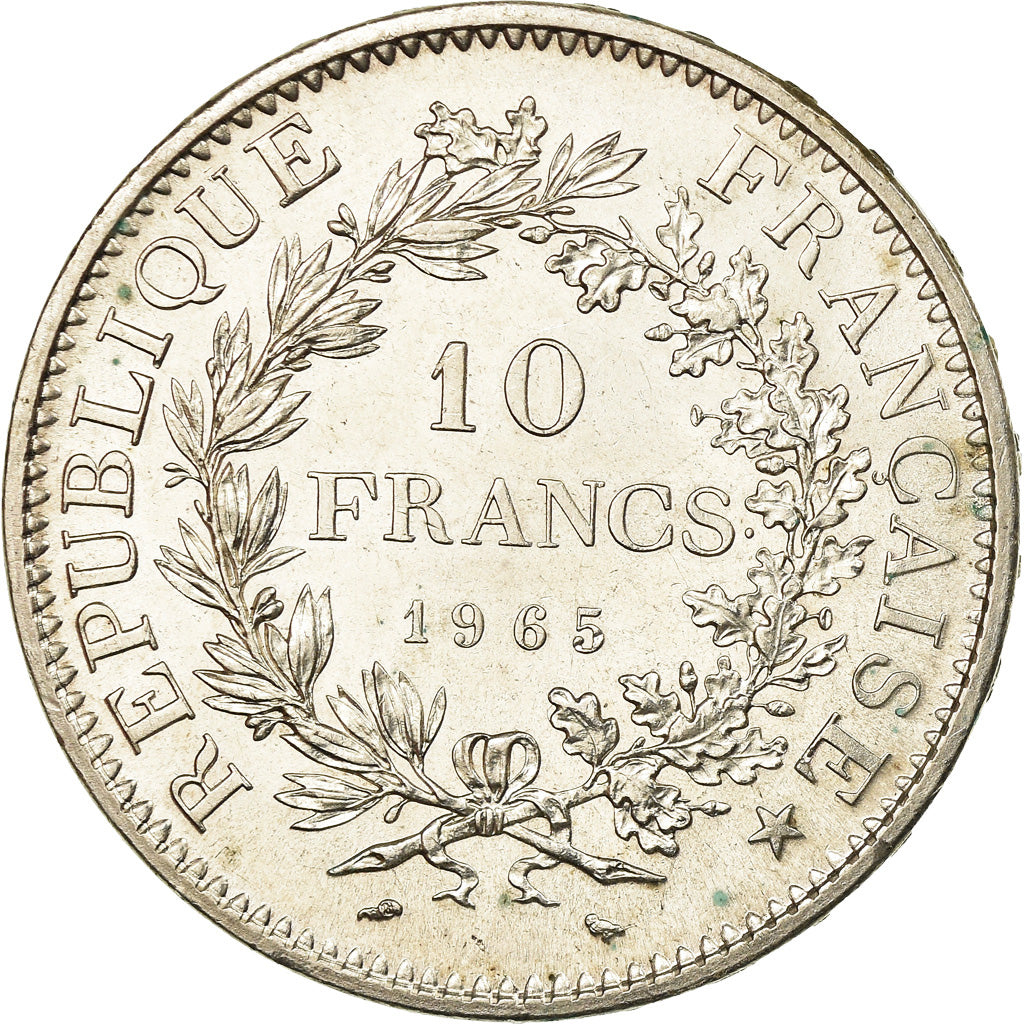 Coin, France, Hercule, 10 Francs, 1965, Paris, MS(60-62), Silver, KM:932