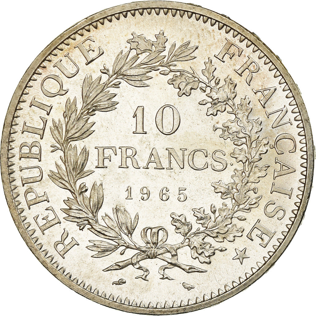Coin, France, Hercule, 10 Francs, 1965, Paris, MS(60-62), Silver, KM:932