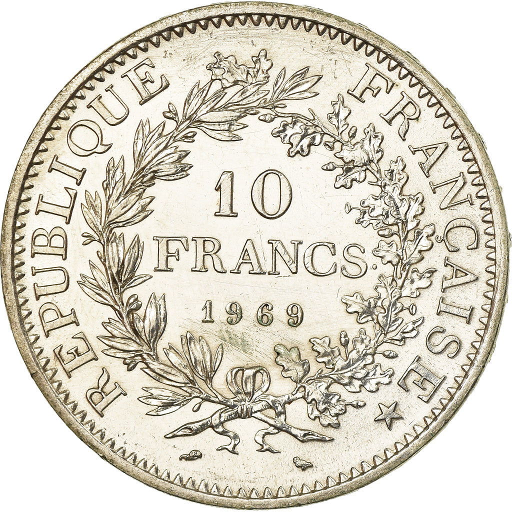 Coin, France, Hercule, 10 Francs, 1969, Paris, MS(60-62), Silver, KM:932