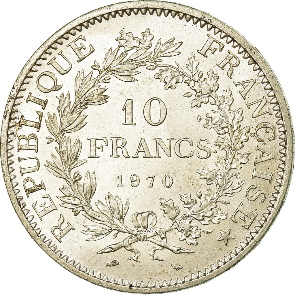 Moneta, Francia, Hercule, 10 Francs, 1970, Paris, SPL-, Argento, KM:932