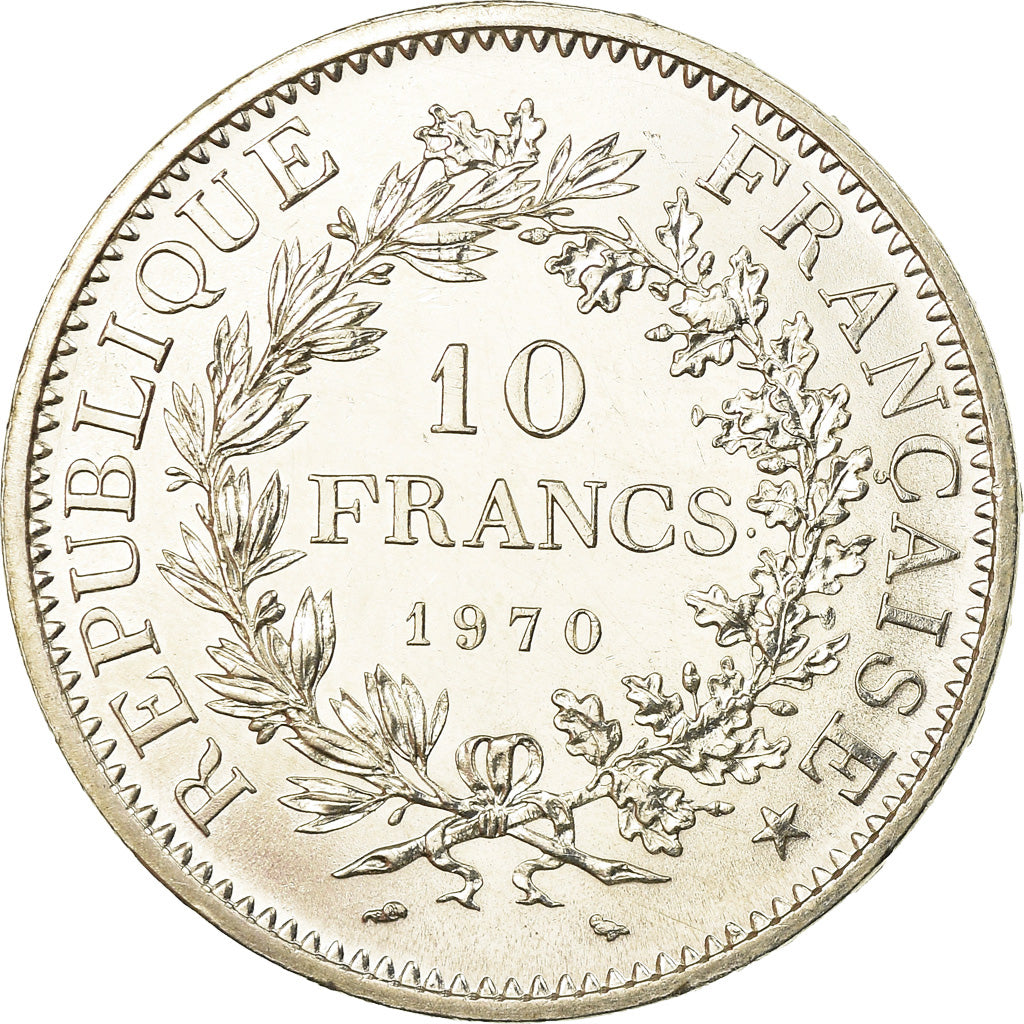 Coin, France, Hercule, 10 Francs, 1970, Paris, MS(60-62), Silver, KM:932