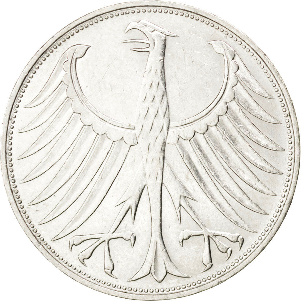 Coin, GERMANY - FEDERAL REPUBLIC, 5 Mark, 1971, Munich, AU(50-53), Silver
