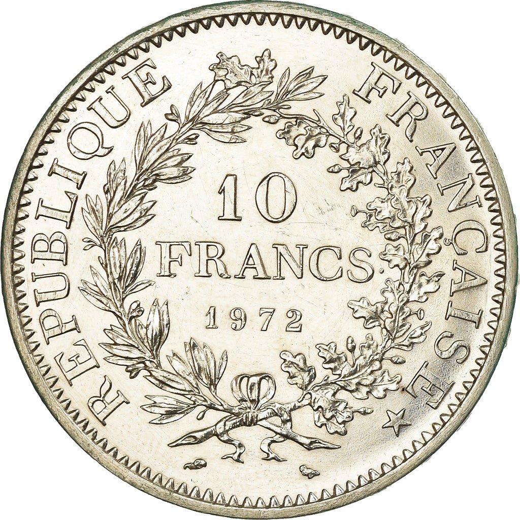 Coin, France, Hercule, 10 Francs, 1972, Paris, AU(55-58), Silver, KM:932