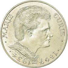 Moneda, Francia, Marie Curie, 100 Francs, 1984, MBC+, Plata, KM:955, Gadoury:899