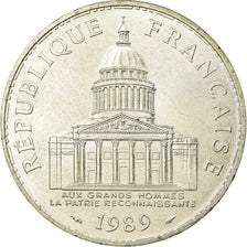 Moneda, Francia, Panthéon, 100 Francs, 1989, Paris, EBC, Plata, KM:951.1