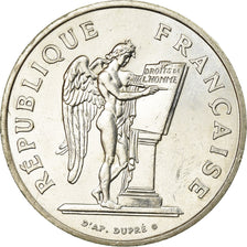 Moneta, Francja, Droits de l'Homme, 100 Francs, 1989, AU(55-58), Srebro, KM:970
