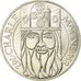 Coin, France, Charlemagne, 100 Francs, 1990, MS(60-62), Silver, KM:982