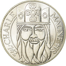 Coin, France, Charlemagne, 100 Francs, 1990, MS(60-62), Silver, KM:982