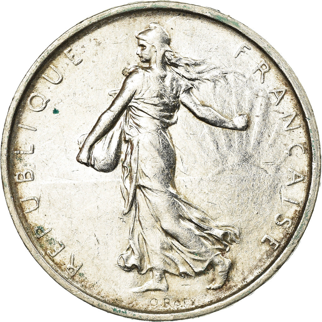 Coin, France, Semeuse, 5 Francs, 1967, Paris, AU(50-53), Silver, KM:926