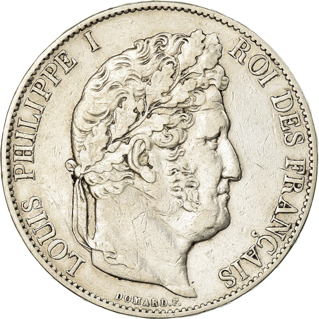 Coin, France, Louis-Philippe, 5 Francs, 1847, Paris, EF(40-45), Silver