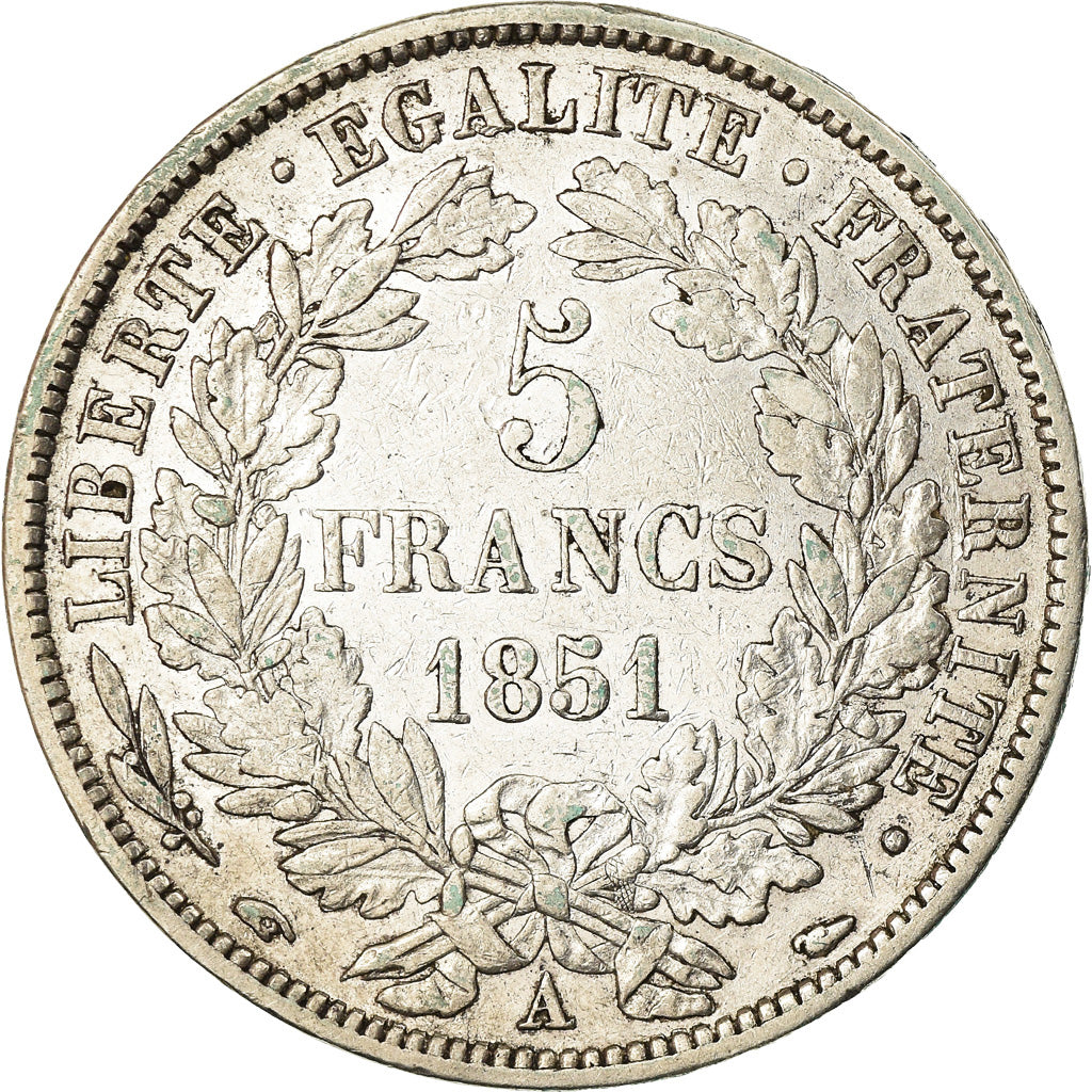 Monnaie, France, Cérès, 5 Francs, 1851, Paris, TTB, Argent, Gadoury:719