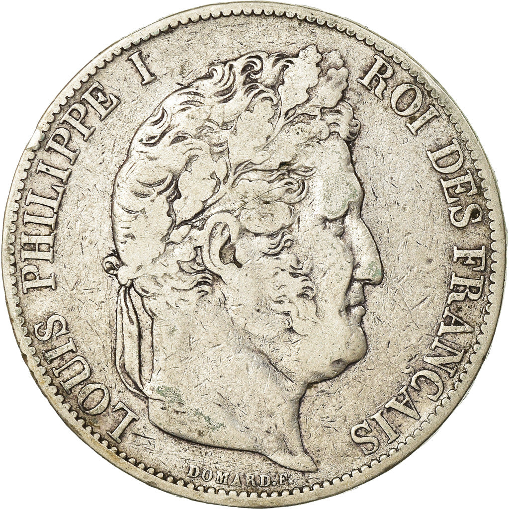 Monnaie, France, Louis-Philippe, 5 Francs, 1845, Lille, TB, Argent